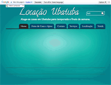 Tablet Screenshot of casasemubatuba.com